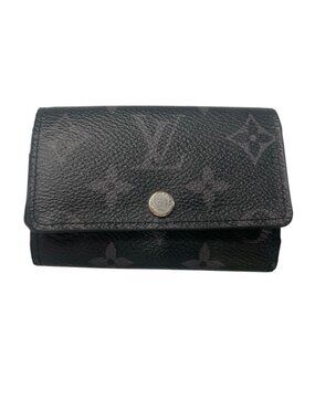 Louis Vuitton Key Case Monogram Eclipse Multicles 6 Black Key Holder